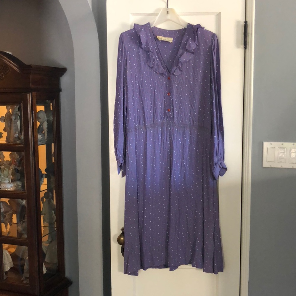 Long Sleeve Dropped Waist Dress